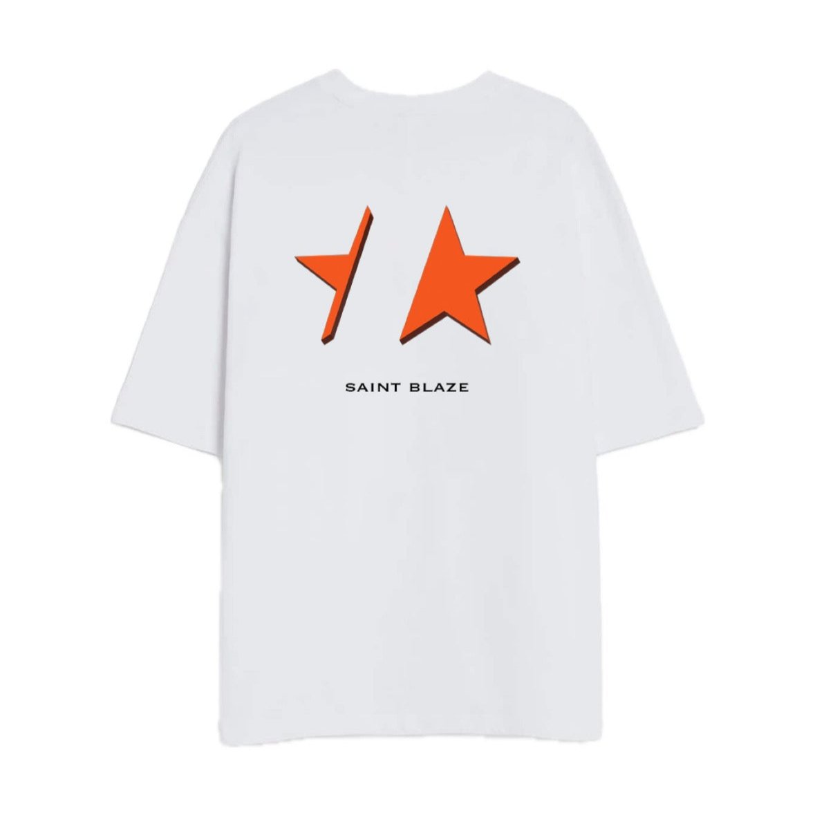 Orange & White Oversize T-shirt